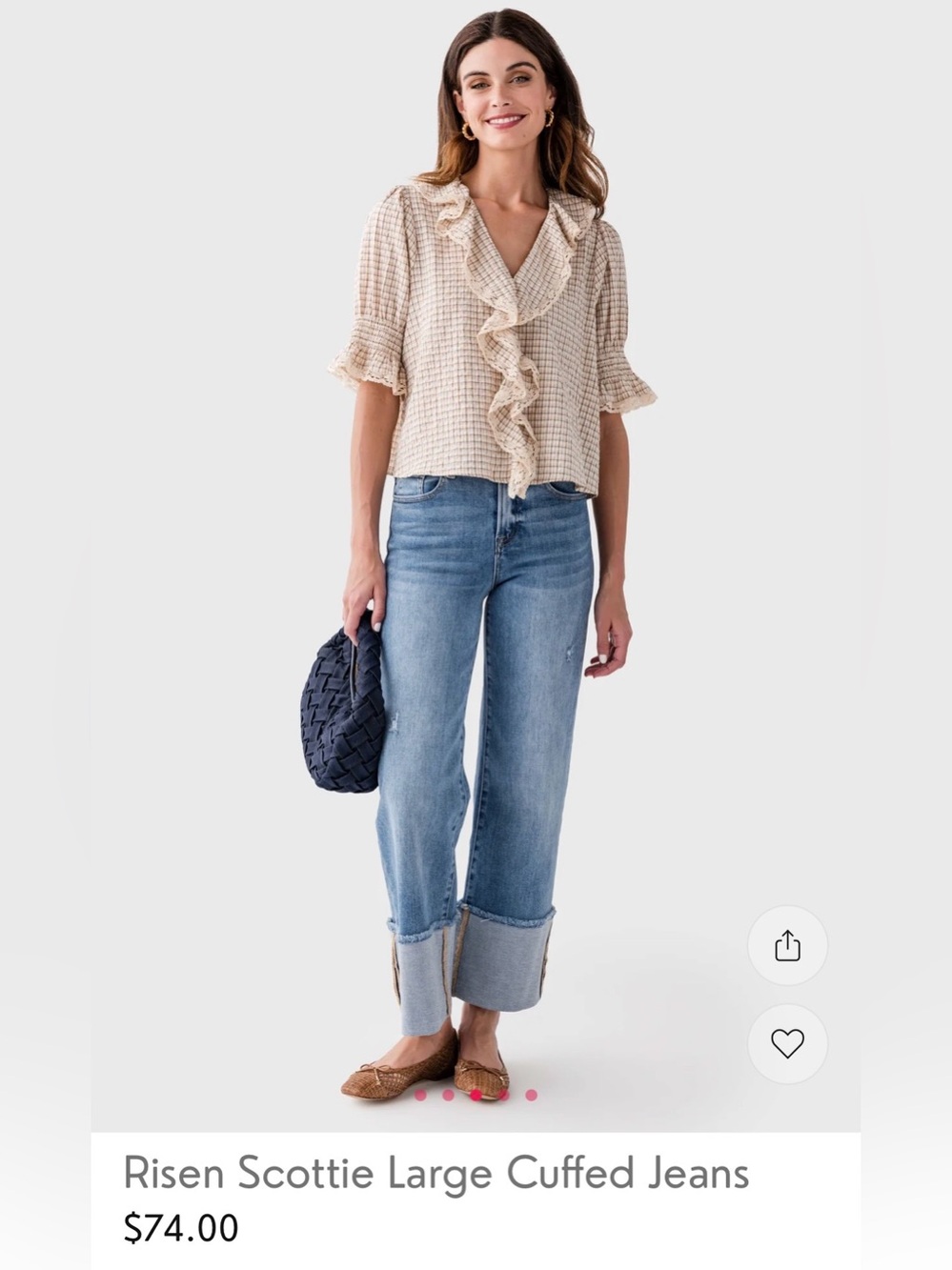 Risen Scottie Large Cuffed Jeans - Picture 8 of 10